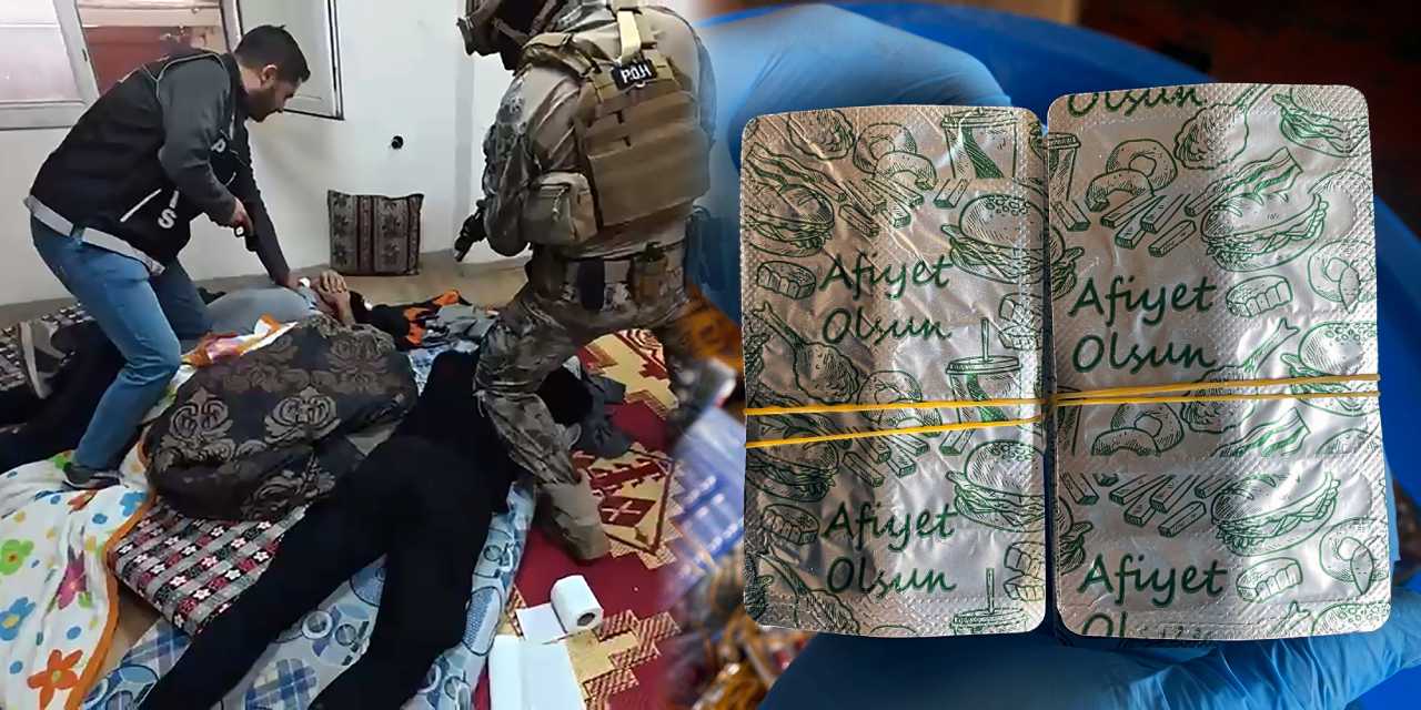 Uyuşturucu satıcılarının cüreti pes dedirtti! 'Afiyet olsun' diye paketleyip satmışlar