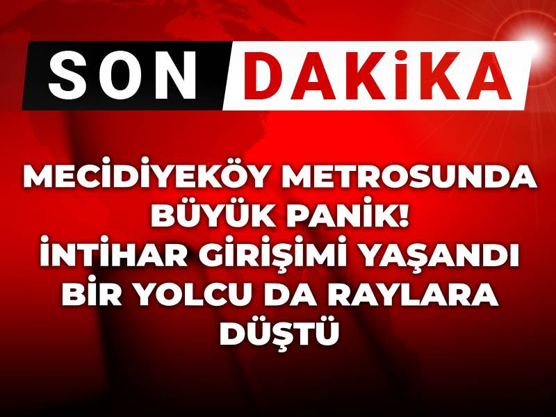 Mecidiyeköy metrosunda büyük panik! İntihar girişimi yaşandı bir yolcu da raylara düştü
