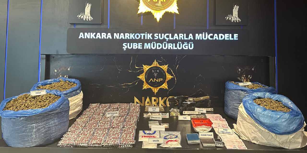 Ankara'da uyuşturucu tacirlerine darbe: 41 kişi tutuklandı