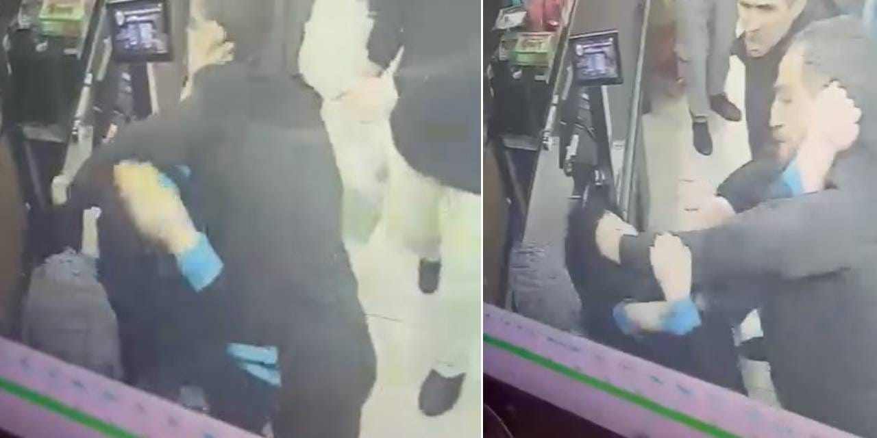 Poşet tartışmasında kadın kasiyeri yumrukladı! Market saldırganı tutuklandı
