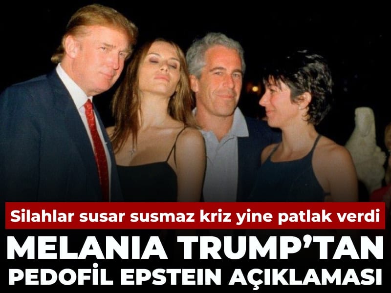 Silahlar susar susmaz kriz yine patlak verdi: Melania Trump’tan pedofil Epstein açıklaması