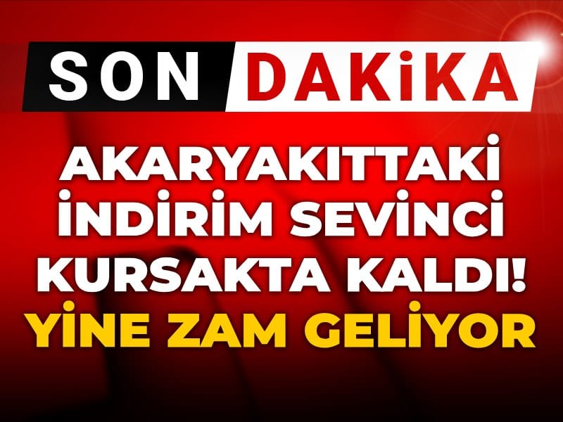 Akaryakıttaki indirim sevinci kursakta kaldı! Yine zam geliyor