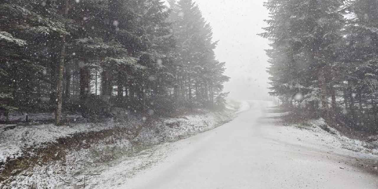 Samsun ve Amasya’da Nisan ayında kar sürprizi