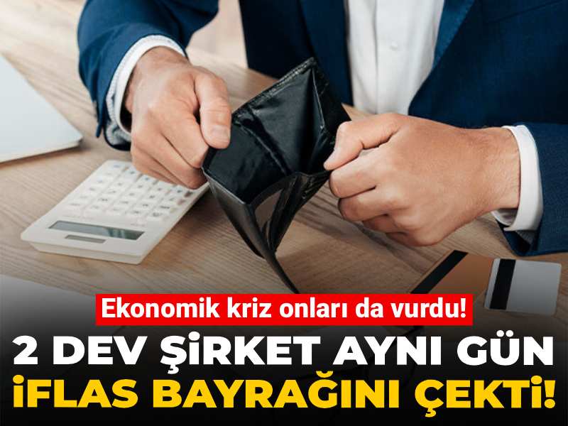 Ekonomik kriz onları da vurdu! Konya’da 2 dev şirket aynı gün iflas bayrağını çekti