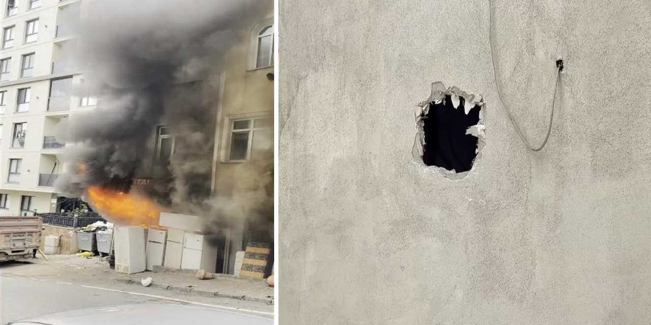 Alevler arasında mahsur kaldılar: Canlarını duvarı delerek kurtardılar!