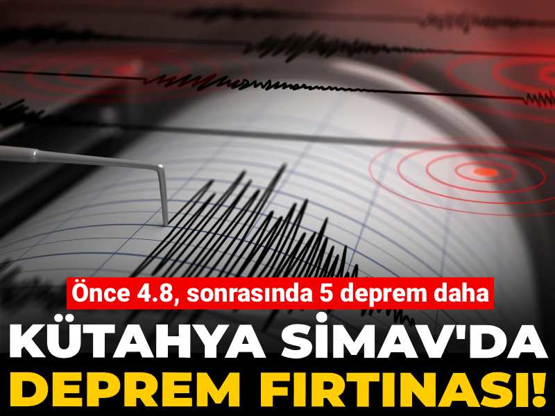 Son dakika | Kütahya Simav'da deprem fırtınası!