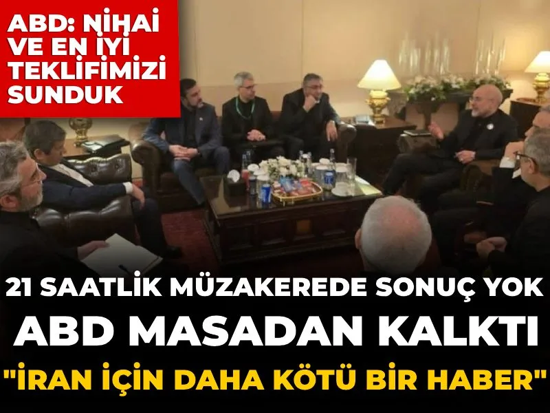 İran ile ABD arasındaki müzakere masası çöktü! ABD geri dönüyor