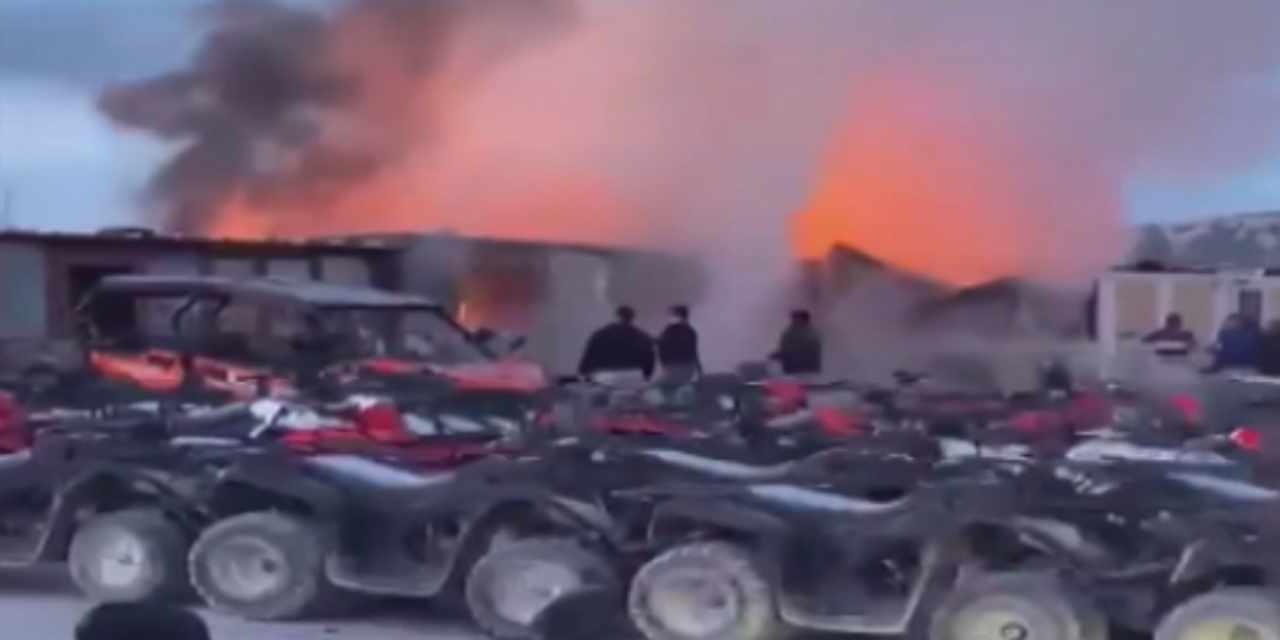 Kapadokya'da yangın! Ekipler seferber oldu