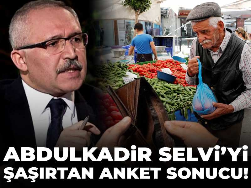 Abdulkadir Selvi’yi şaşırtan anket sonucu!