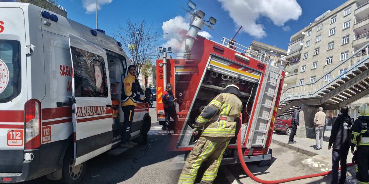 Diyarbakır’da yangın paniği! 3 kişi dumandan etkilendi