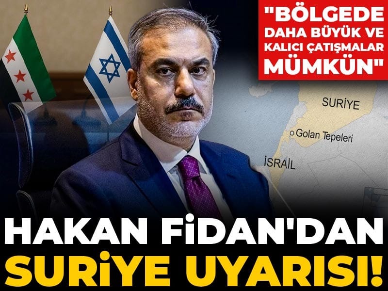 Son Dakika | Hakan Fidan'dan Suriye uyarısı