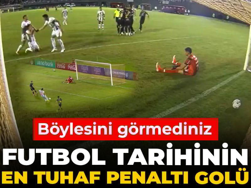 Futbol tarihinin en tuhaf penaltı golü: Böylesini görmediniz