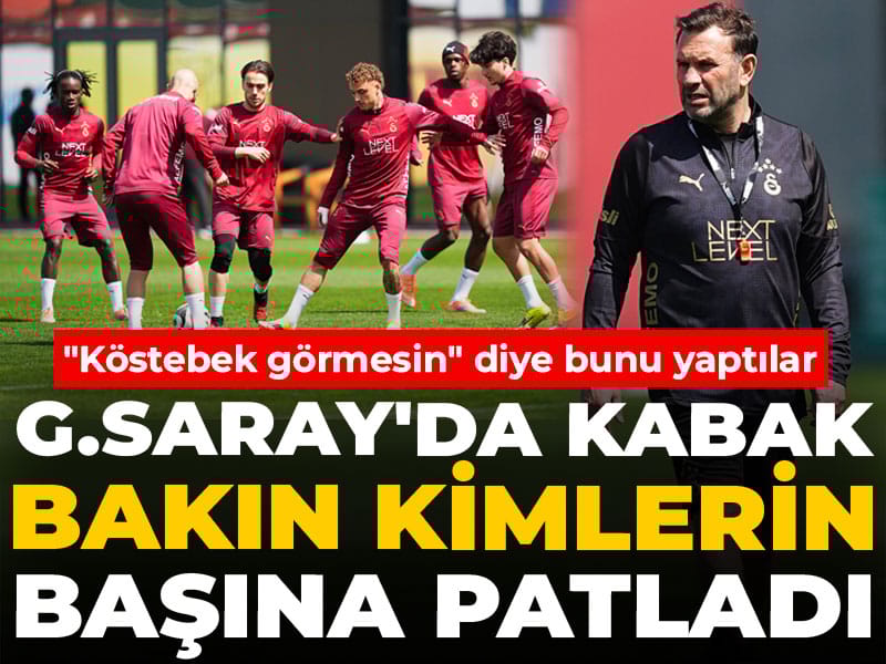 "Köstebek görmesin" diye bunu yaptılar: Galatasaray'da kabak bakın kimlerin başına patladı