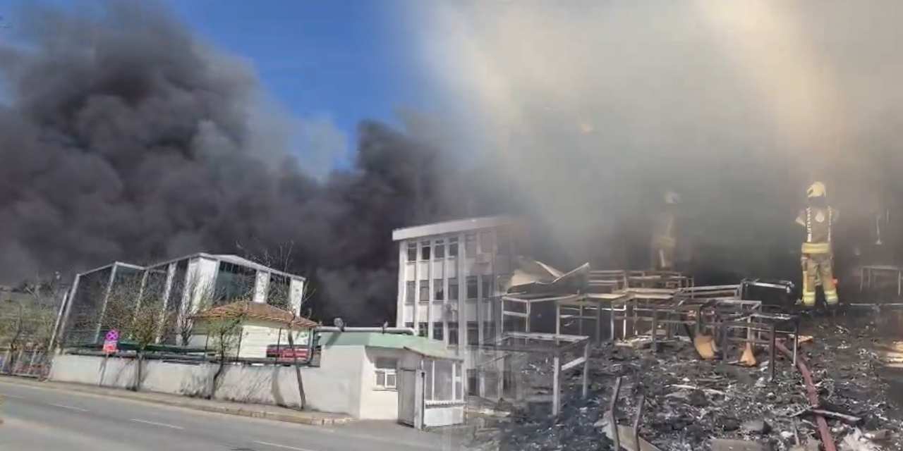 Ümraniye’de yangın paniği! Çalışanlar binadan tahliye edildi