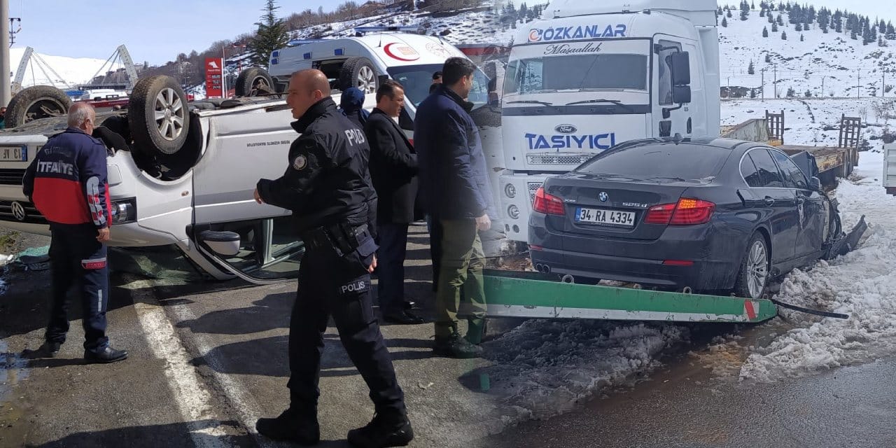 Bitlis'te cezaevi ve ilkokul yakınlarında kaza: 12 yaralı