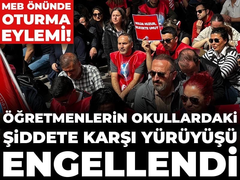 Şanlıurfa'daki okul saldırısı sonrası öğretmenler ayakta: MEB önünde oturma eylemi!