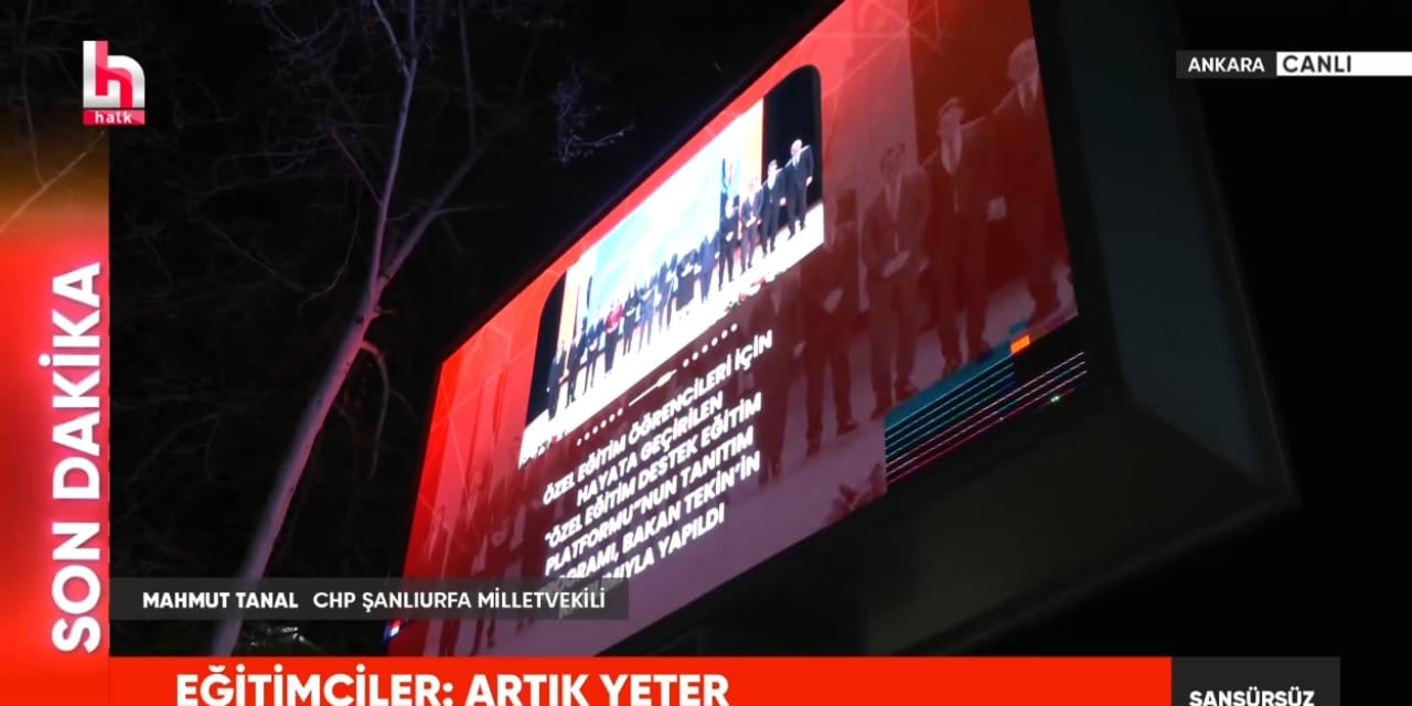 1 öğretmen ile 8 çocuğun can verdiği gün MEB önünde bakanlığın reklamı döndü