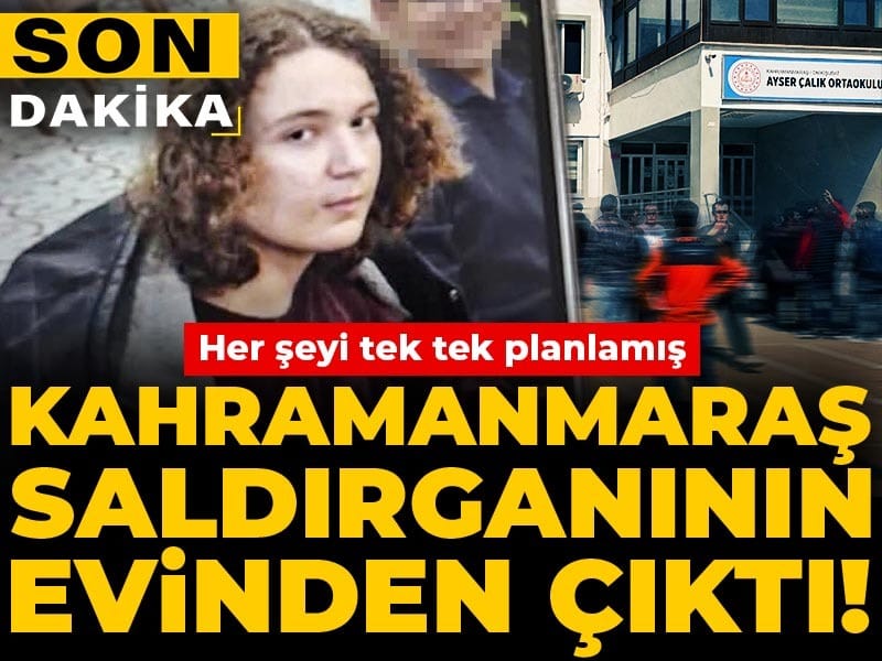 Son Dakika | Kahramanmaraş saldırganının evinden çıktı! Her şeyi tek tek planlamış
