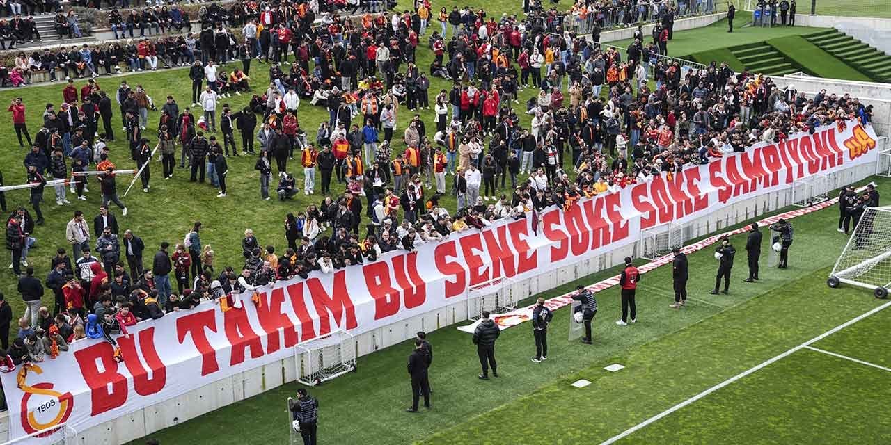 Galatasaray'da coşkulu antrenman: Taraftarlar Kemerburgaz'a akın etti