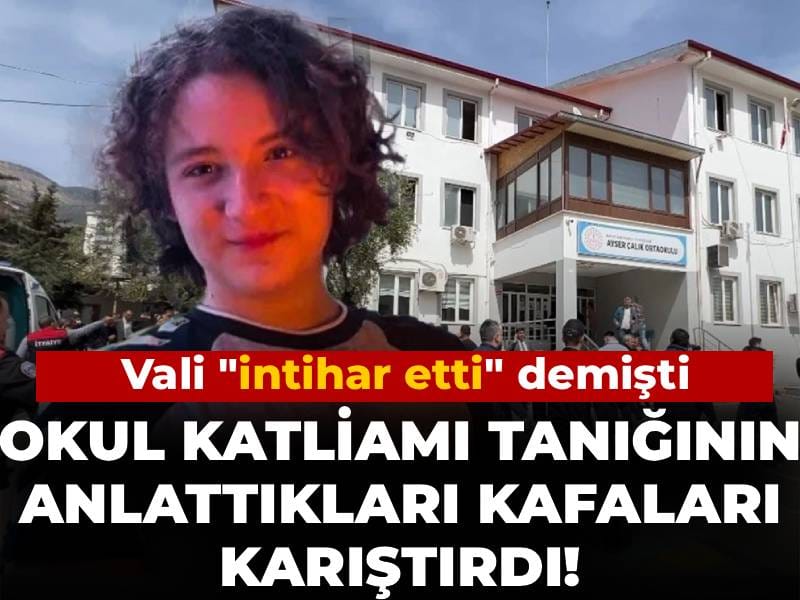 Okul katliamı tanığının anlattıkları kafaları karıştırdı! Vali intihar etti demişti