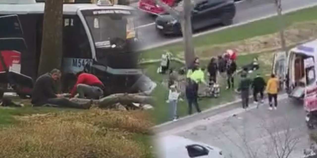 Beyoğlu’nda korkunç kaza! Dolmuş bariyerlere çarptı: Yaralılar var