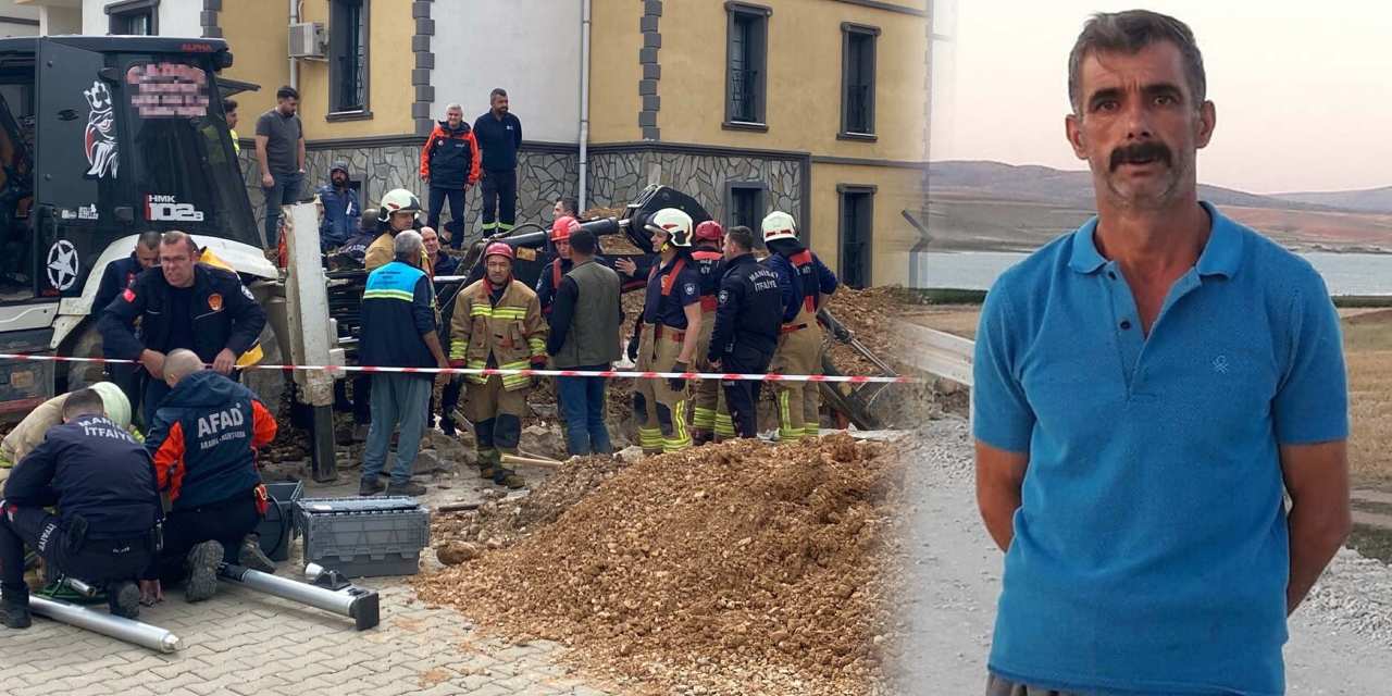 Manisa’da göçük!  Toprak altında kalan işçi öldü