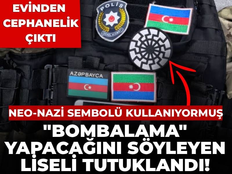 Son Dakika | "Bombalama" yapacağını söyleyen liseli tutuklandı! Evinden cephanelik çıktı