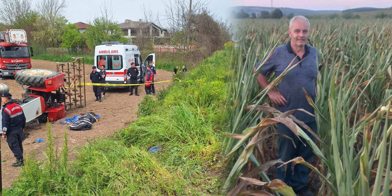 Traktörün altında kalarak can verdi!