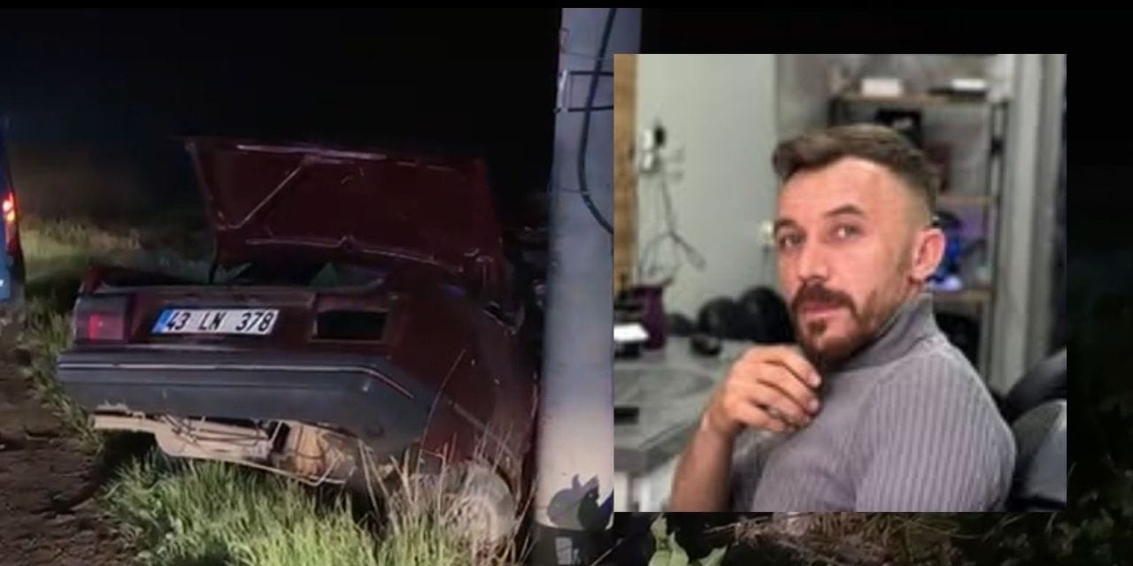 Beton direğe çarpan araçta 1 can kaybı