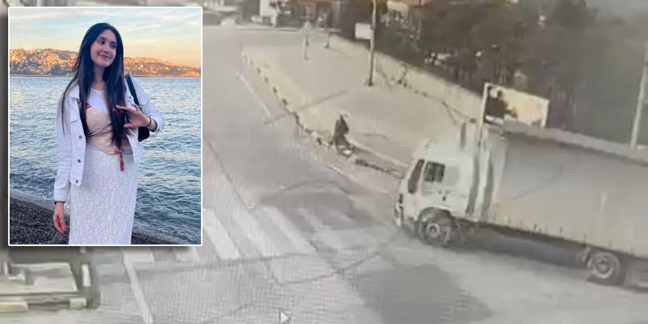 19 yaşındaki Aysu'nun feci ölümü kamerada! Kamyon üzerinden geçti