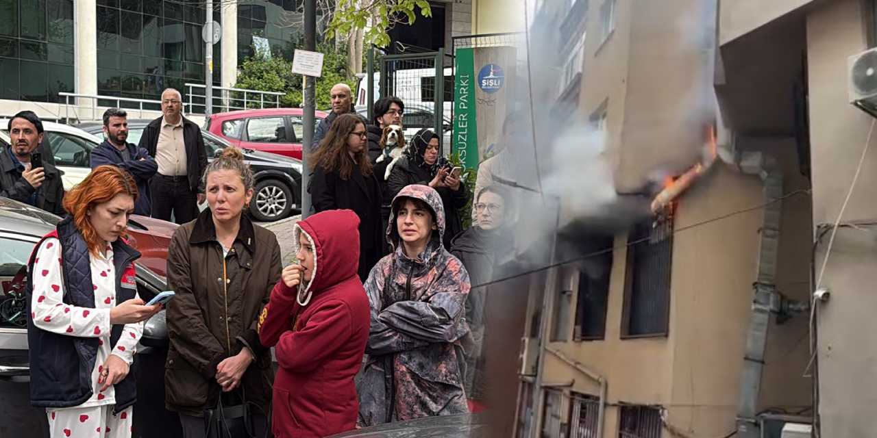 Şişli'de yangın paniği!