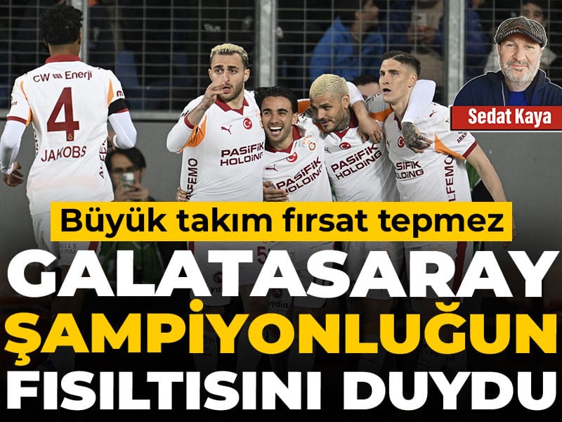 Galatasaray şampiyonluğun fısıltısını duydu: Büyük takım fırsat tepmez