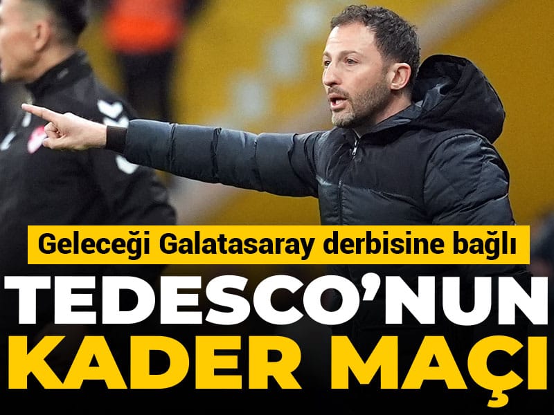 Tedesco'nun geleceği Galatasaray derbisine bağlı: Yönetim puan kaybını affetmeyecek