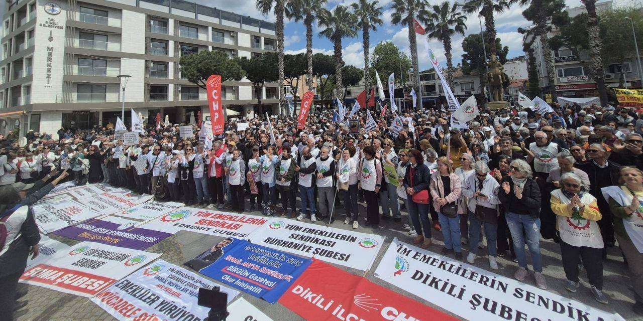 Emekliler İzmir'den ses yükseltti: "Sefalet düzenini kabul etmiyoruz"