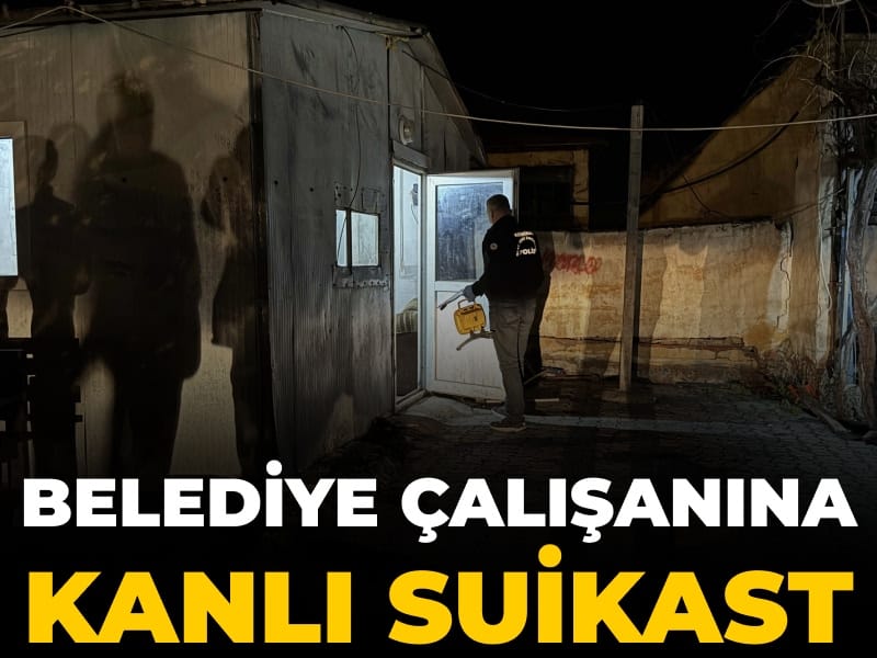 Belediye çalışanına kanlı suikast
