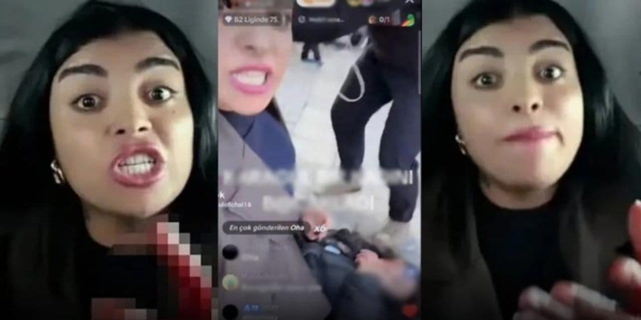 Sokak ortasında bıçakladı polis aracında canlı yayına devam etti