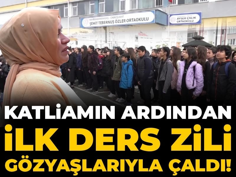 Katliamın ardından ilk ders zili gözyaşlarıyla çaldı!
