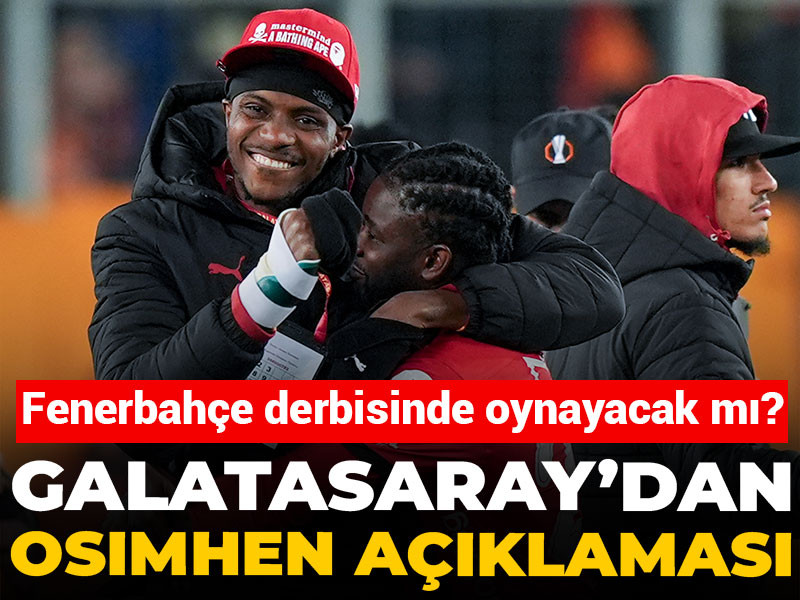 Son dakika| Galatasaray'dan Victor Osimhen açıklaması