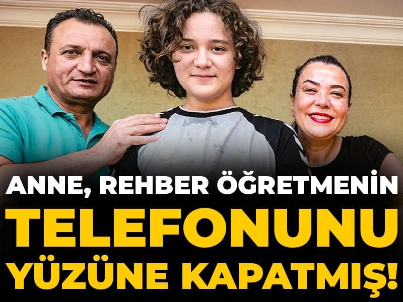 Anne, rehber öğretmenin telefonunu yüzüne kapatmış!