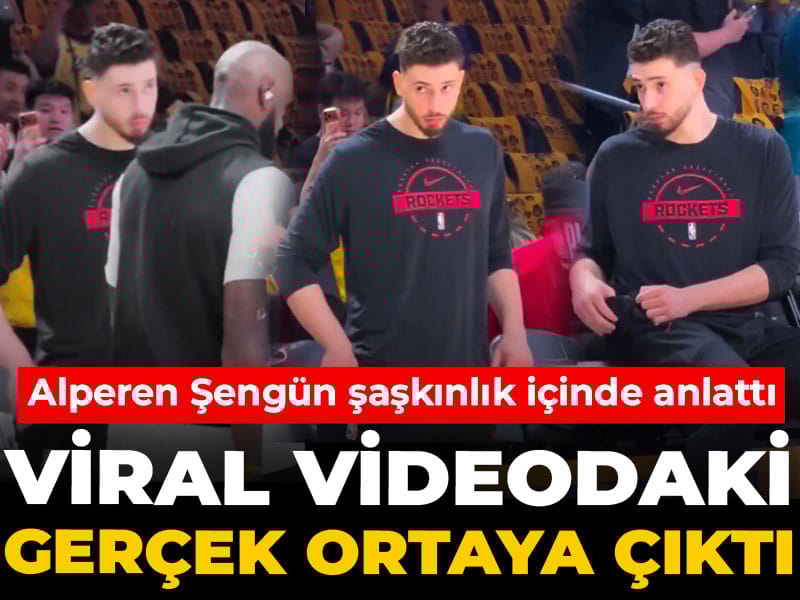 Alperen Şengün'ün viral olan videosunda gerçek bambaşka çıktı