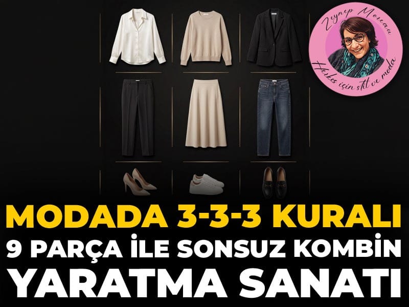 Modada 3-3-3 kuralı: 9 parça ile sonsuz kombin yaratma sanatı