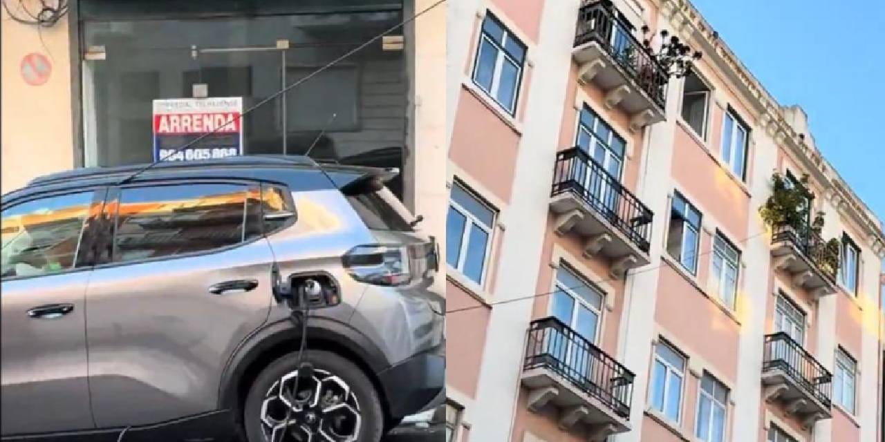 5. kattan sarkıtılan şarj kablosu sosyal medyayı salladı!