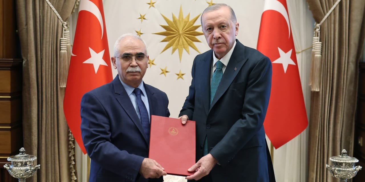 AYM Başkanı Kadir Özkaya Erdoğan'ı ziyaret etti