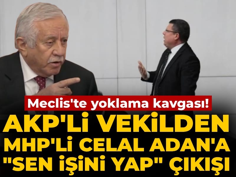 Meclis'te bir kez daha yoklama kavgası: AKP'li vekilden MHP'li Adan'a 