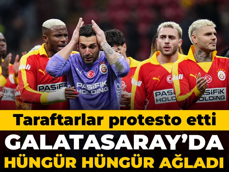 Galatasaray'da maç sonu hüngür hüngür ağlayıp özür diledi