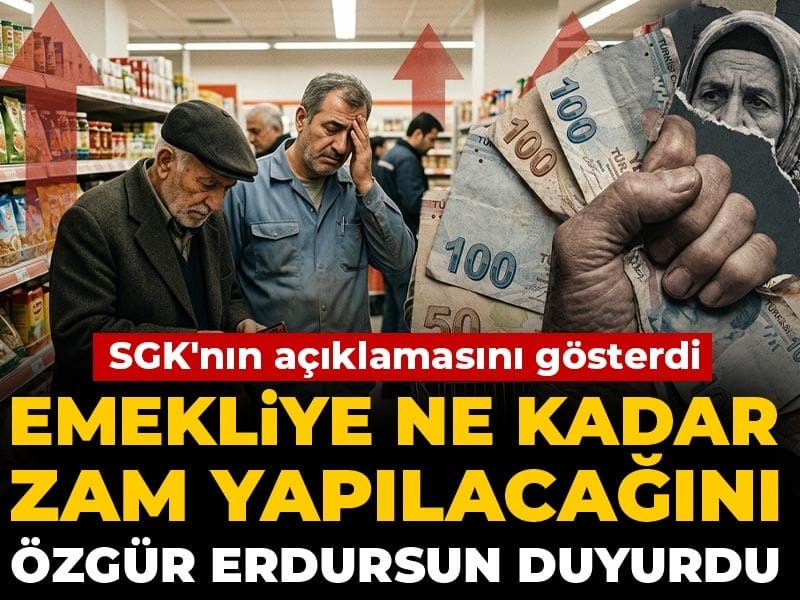 Emekliye ne kadar zam yapılacağını Özgür Erdursun duyurdu: SGK'nın açıklamasını gösterdi