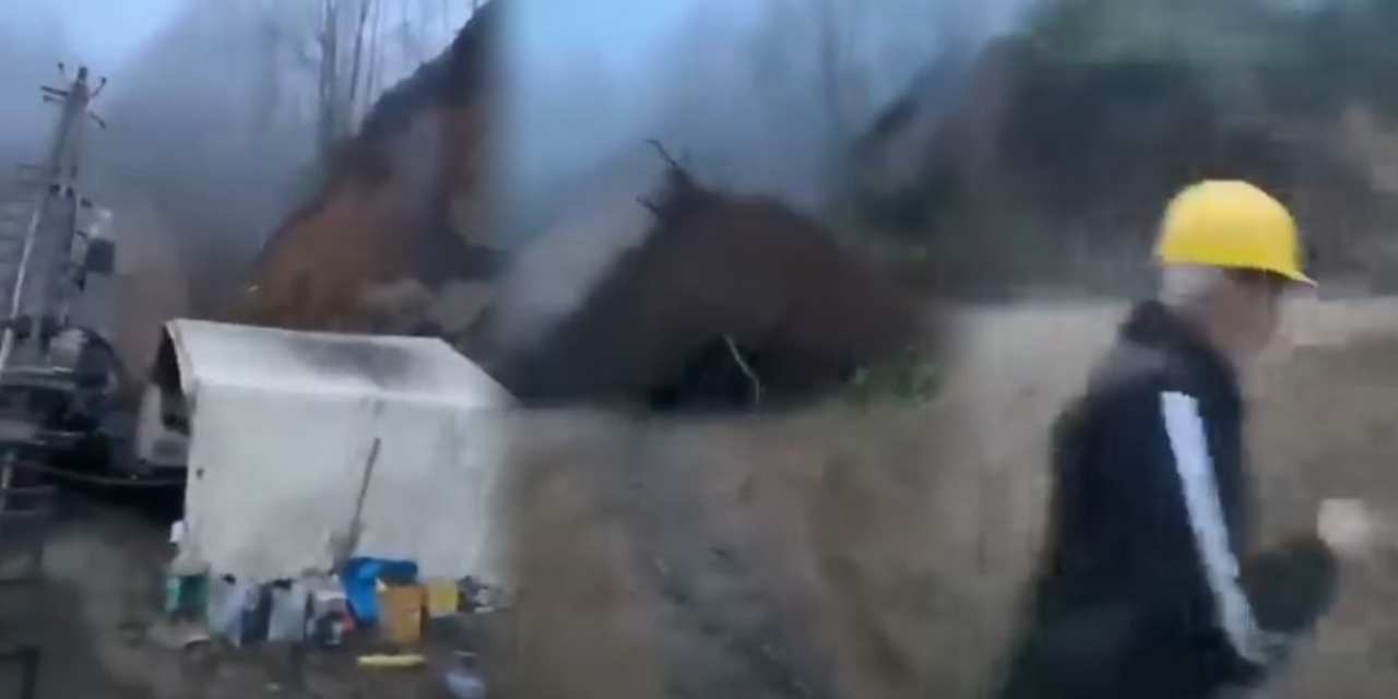 Giresun’da heyelan felaketi! İşçiler kıl payı kurtuldu