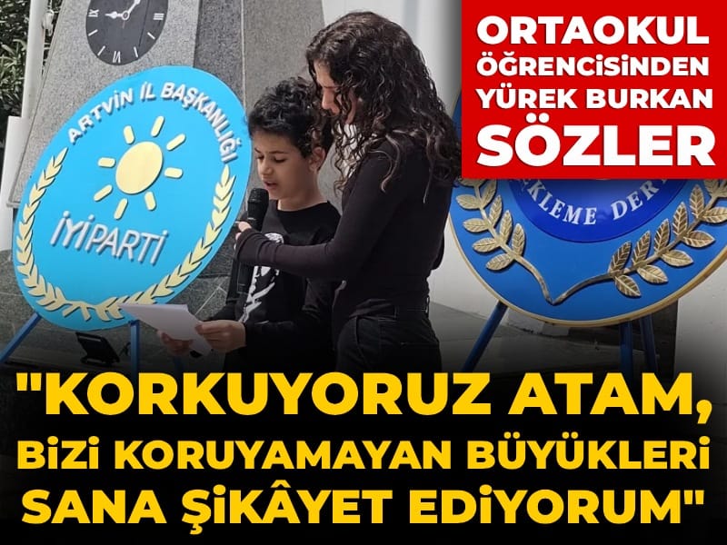 Ortaokul öğrencisinden duygulandıran 23 Nisan sözleri: 