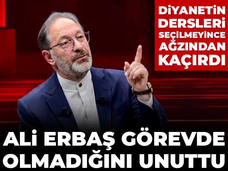 Ali Erbaş görevde olmadığını unuttu: Diyanetin dersleri seçilmeyince ağzından kaçırdı