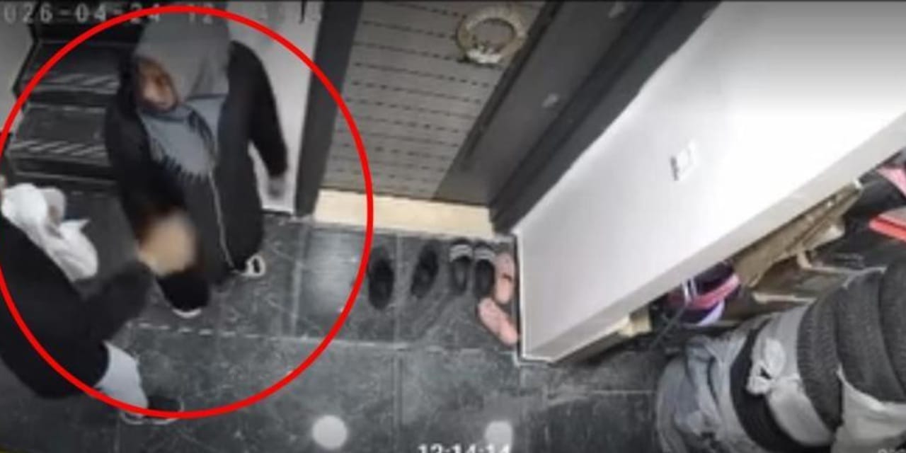 Önce ayakkabıyı kokladı sonra kapıyı zorladı: O anlar kamerada